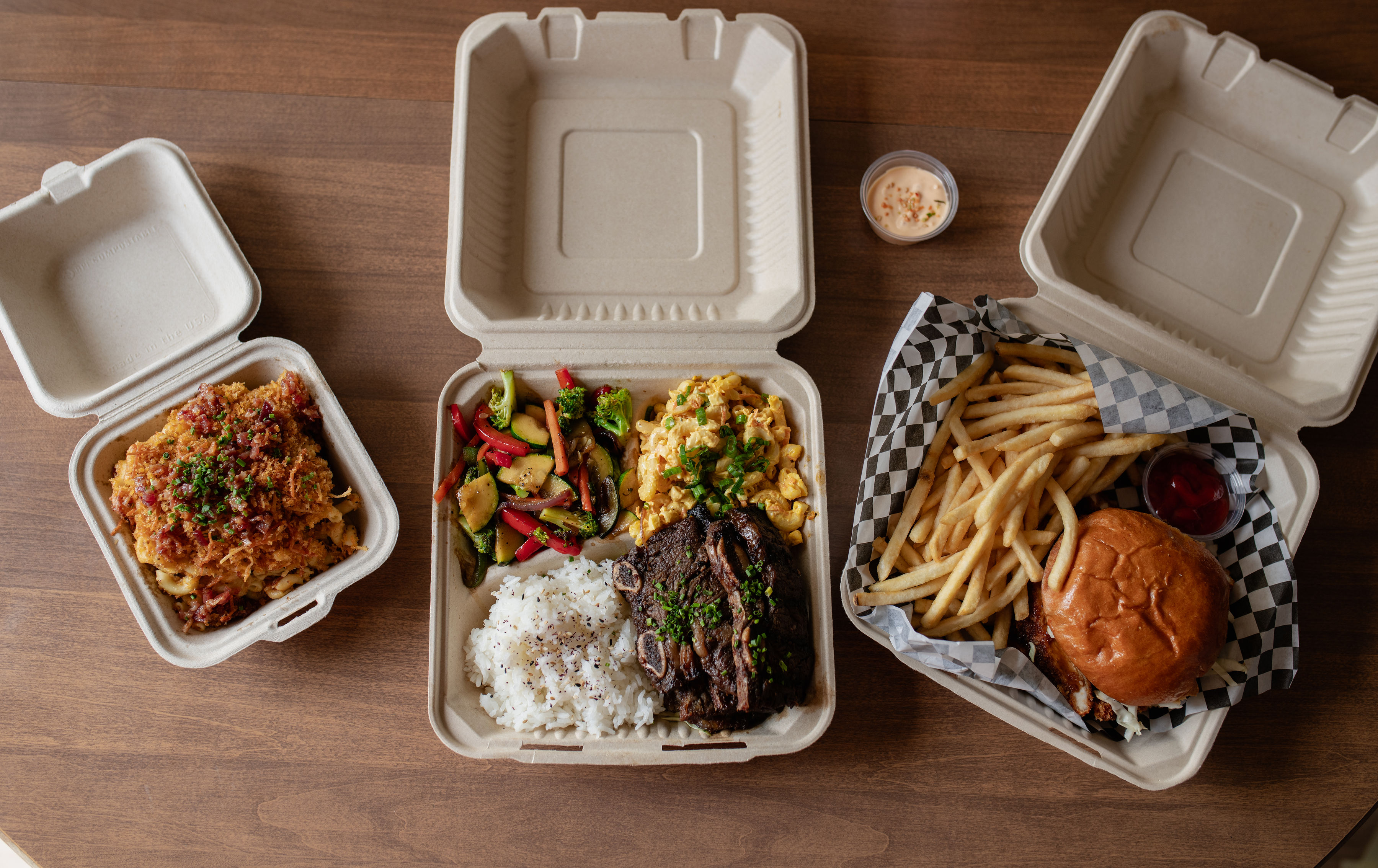 A plated Flyin' Hawai'ian dish